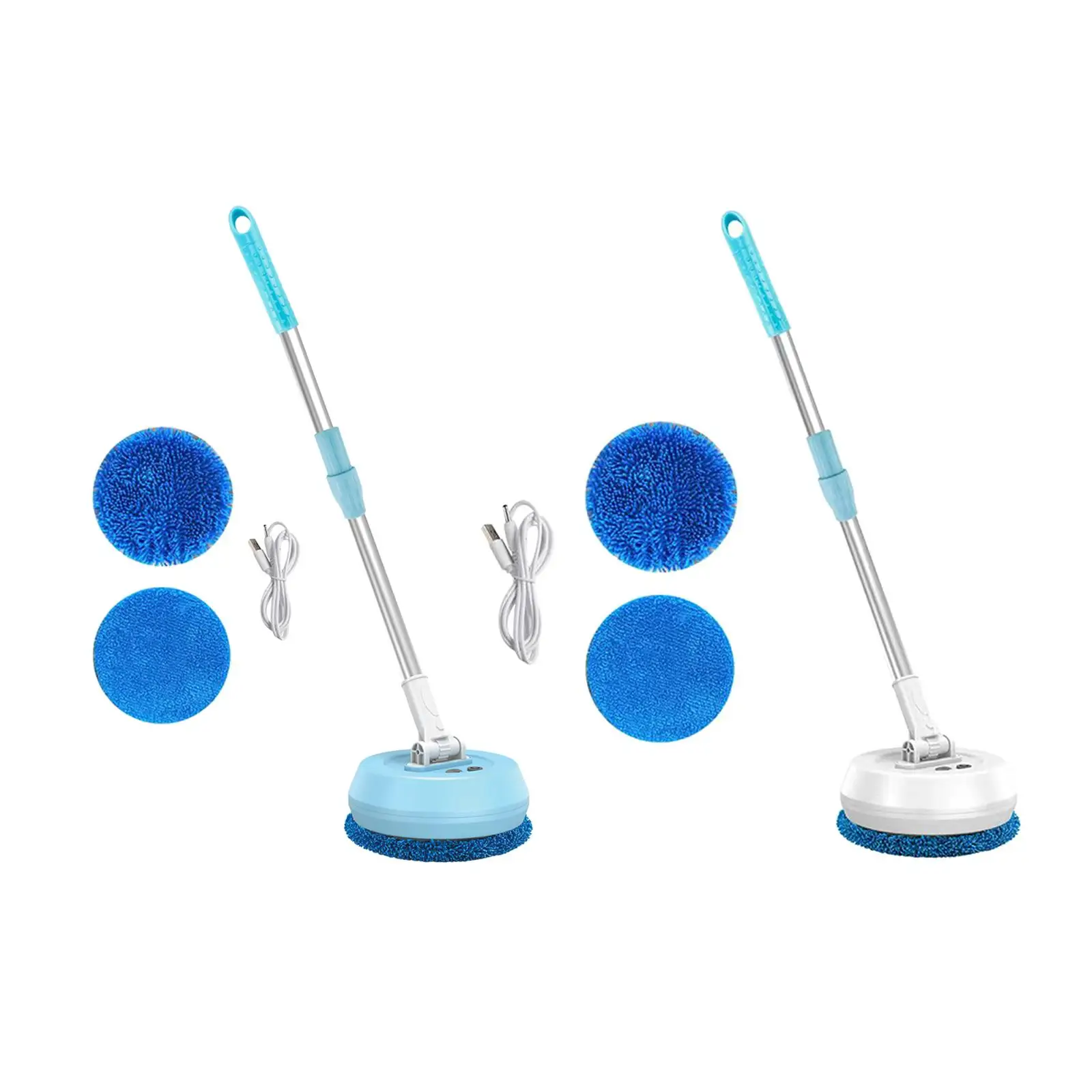 Cordless Electric Mop Duster Rechargeable Extendable Scrubber Floor Cleaner Polisher for Hanging Pictures Bathroom Walls Window