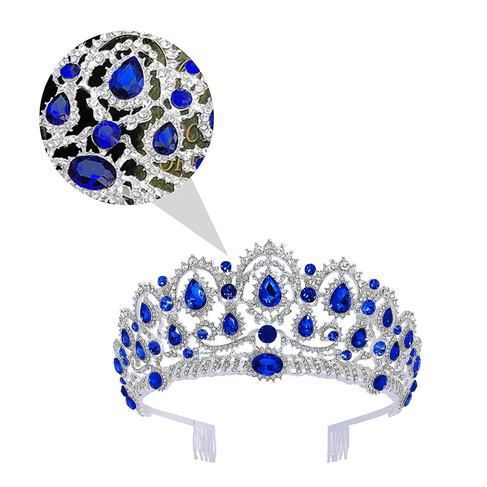 

Свадебная хрустальная корона-гребень, тиара, повязка для волос, элегантный аксессуар для прически невесты, женское украшение для волос с кристаллами