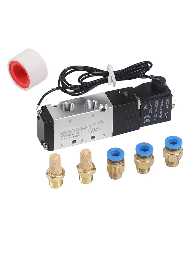 Para válvulas pneumáticas filtragem integrada 2 posições 5 passagem para uso de demanda 99.4*18*27mm liga de alumínio solenóide design ar