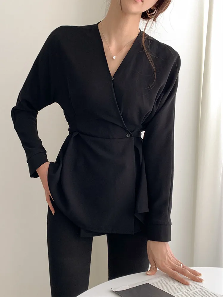 Women Blouse Female Shirt Summer Womens Blouses Spring Maxi Blusas Casual Elegant Vintage Long Sleeve Pink Oversize Loose Chic view 5