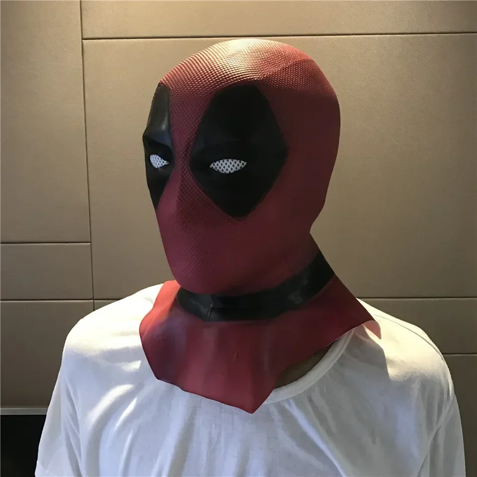 Latex Full Head Helmet Wade Winston Wilson Party Costume Masks Movie Cosplay Mask