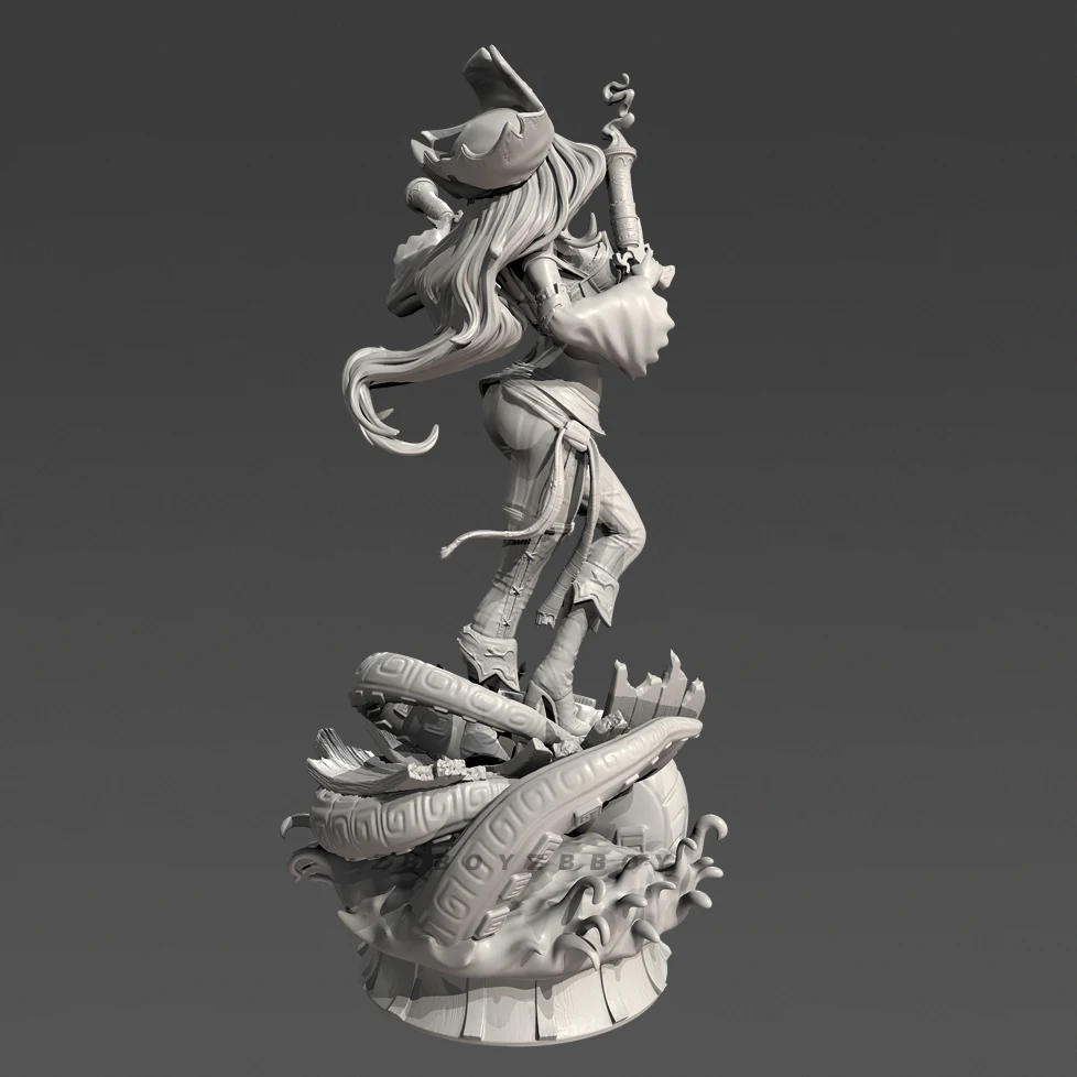 Kits de modèles en résine, hauteurs globales 80mm 110mm, figurine beauté incolore et auto-assemblée (impression 3D) TD-7598/3D