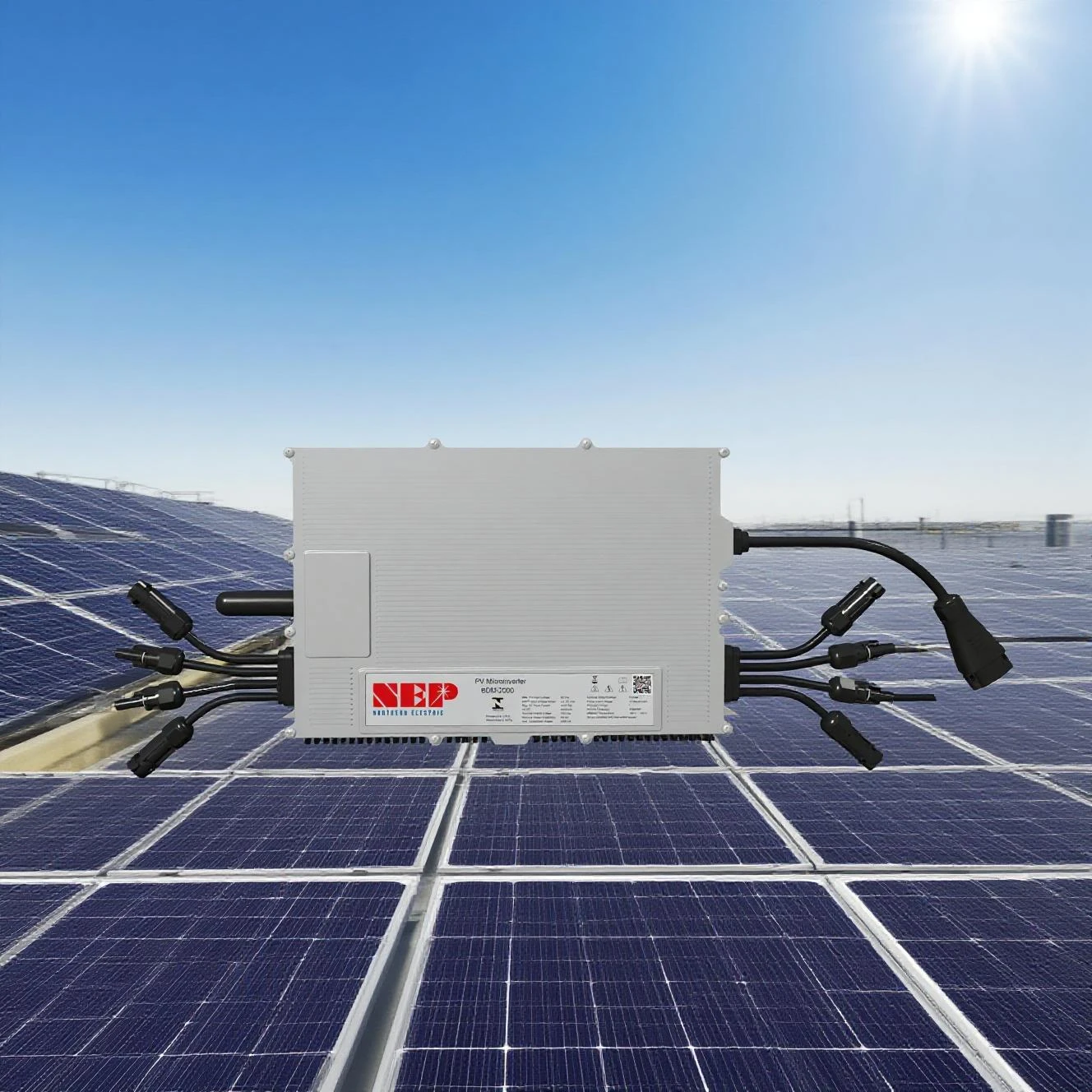 1600W IP66 Waterproof Hybrid Grid Micro Inverter WiFi Remote Upgrade Balcony Solar Kit