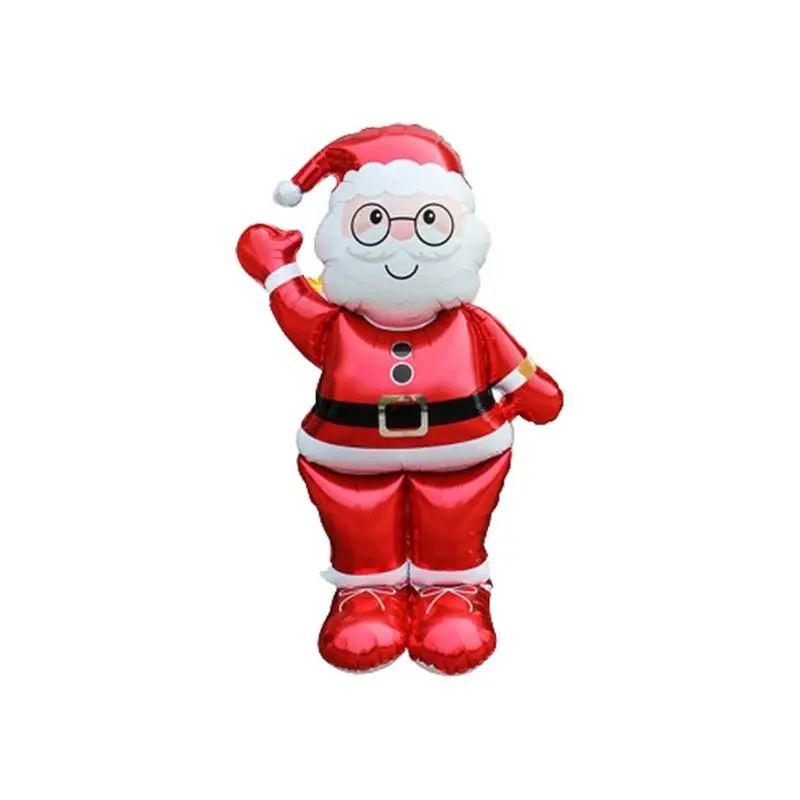 Christmas Foil Balloons Large Christmas Theme Foil Decoration Festive Home Decoration Inflatable Santa Snowman Gingerbread