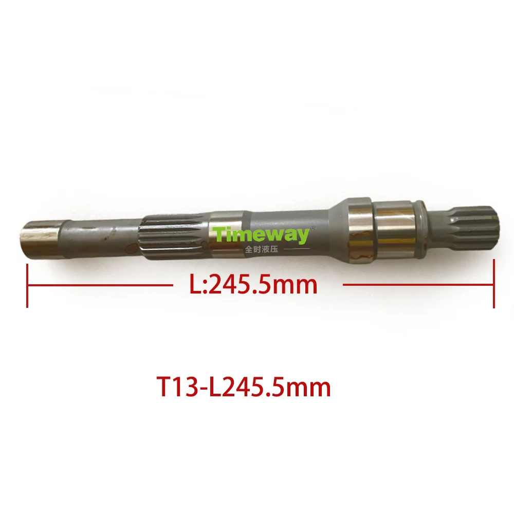 PVG Hydraulic Pump Part PVG075 Pump Drive Shaft for Repair Oilgear PVG75 Pump Piston Pump Repair Kits Pump Shaft T13-L245.5mm