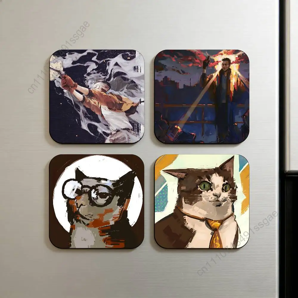 D-Disco Elysium Hot Game Fridge Magnets, Decorative Refrigerator Magnets for Home Kitchen Decor, Strong Magnet Stickers