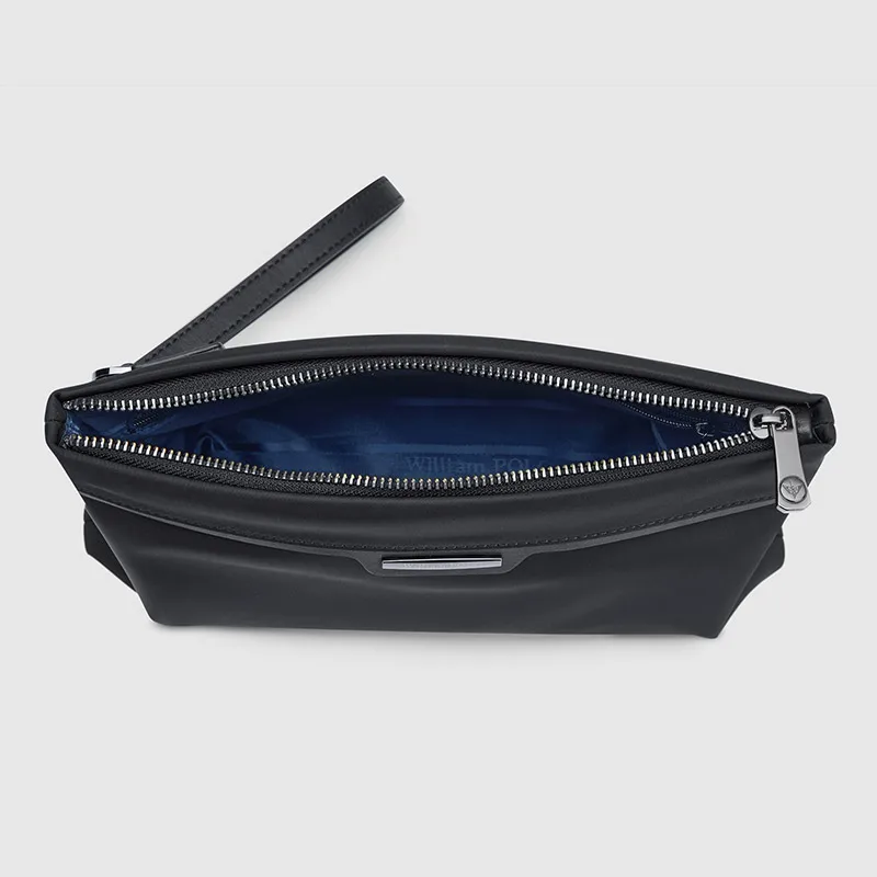 WILLIAMPOLO Men's Handbag Fabric Large Capacity Clutch Bag Multi-card Zipper Envelope Bag Fashion New 2026
