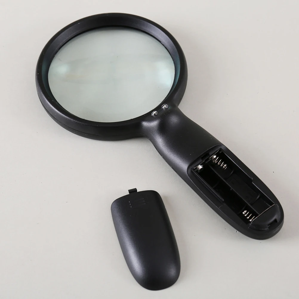

Handheld 3X 90Mm Magnifying Glass with Bright LED Light for Elderly Reading Viewing Pills Maps Crafts DIY Projects No