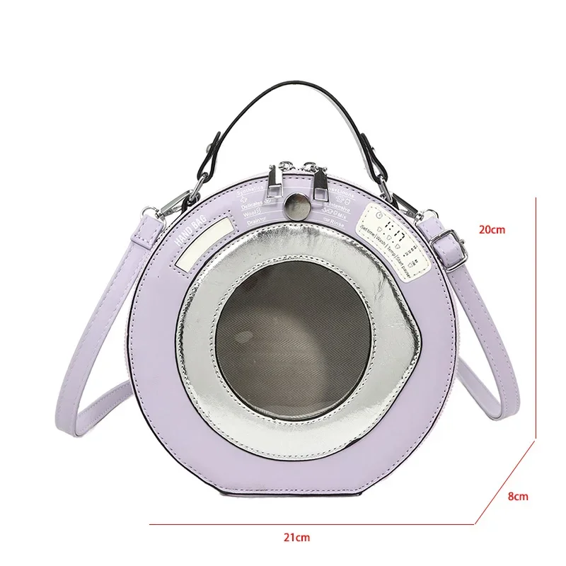 Сумка через плечо для молодых девушек, креативная круглая сумка, дизайнерская круглая сумка на плечо для женщин, новинка 2025 года, маленькая черная сумка