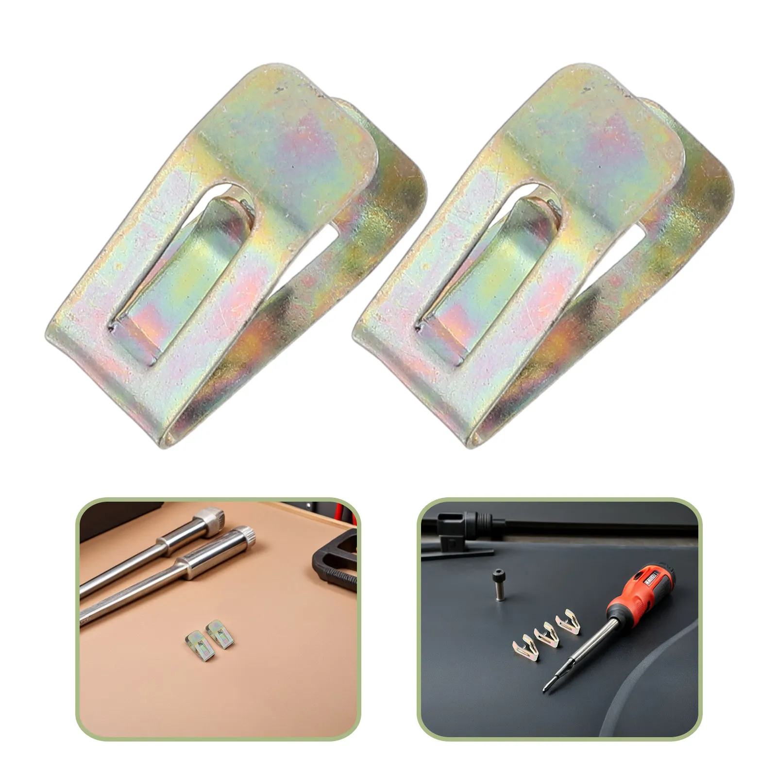 50Pcs Car Dash Trim Retainer Clips Metal Panel Fasteners Replacement for Automotive Interior Dvd Cd Navigation Console Panel