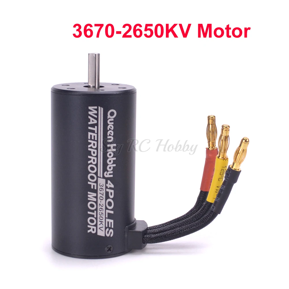 3670 2150KV 2650KV Brushless Motor + 120A S-120A ESC with 5.8V + 3A BEC + Programe card Combo Set for 1/8 1:8 RC Car Truck Model