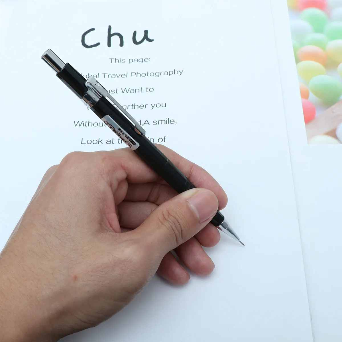 

4 Pcs Pencils College Essentials Automatic Office Supplies Colored Lead for Black Classroom