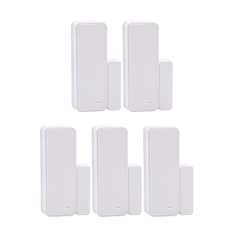 

5pcs 433MHz EV1527 Wireless Window Door Sensor Magnetic Contact Switch Detecting Open Close Anti-tamper for G90B Plus Alarm Host