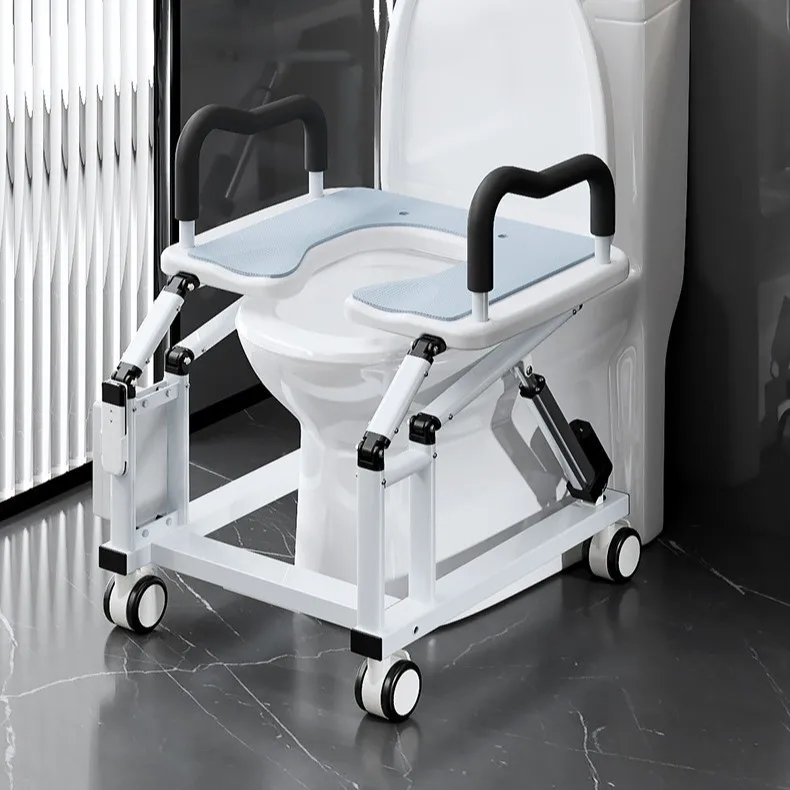 Electric Smart Lift Toilet Handrail Bathroom Safety Equipment Assist Frame For Elderly & Pregnant Women Sit & Stand Handrail