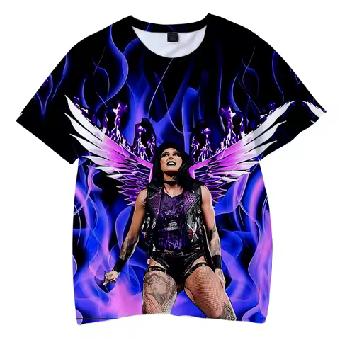 Rhea Ripley Merch T-shirt Merch Men Short Sleeve Women Funny Tee Unisex Harajuku Tops