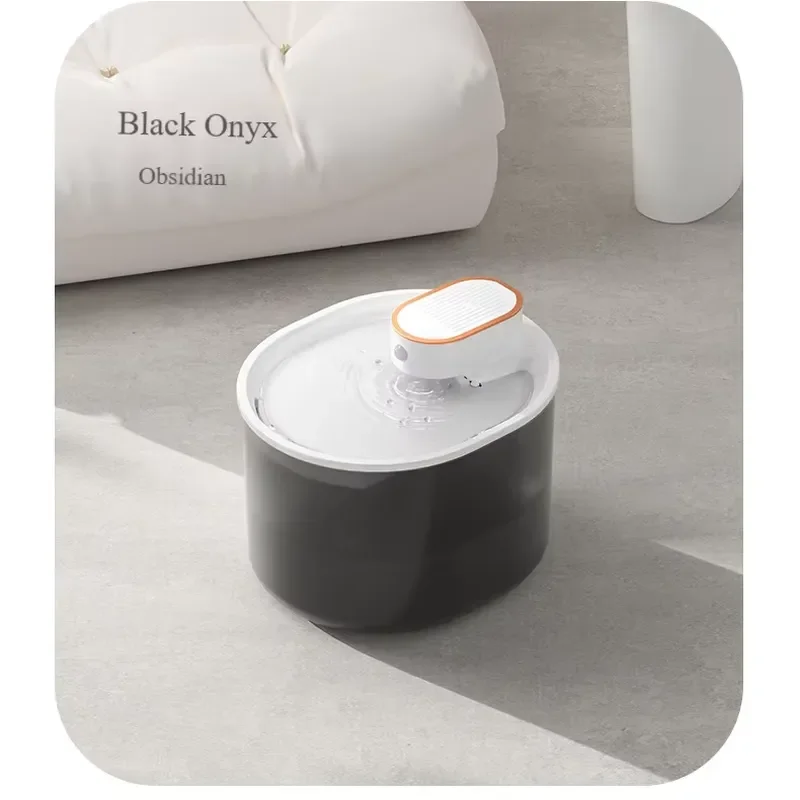 Cordless Battery Operated Pet Water Fountain for Rechargeable Lithium Battery 90 Days Life Low Noise Pump BPA Free Triple