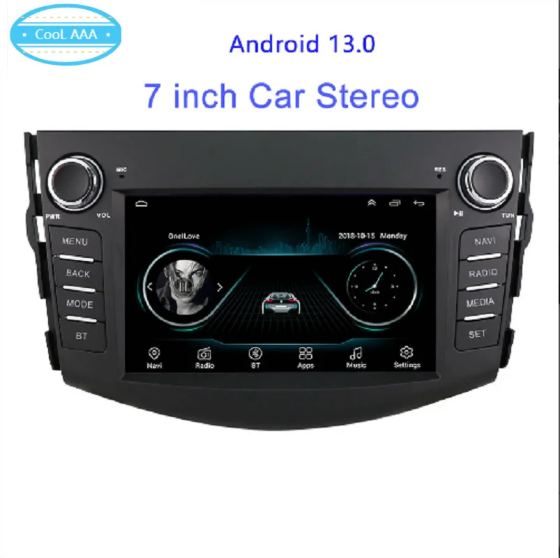 Carplay RAV4 2006-2012 Navigation GPS Android MP5 Bluetooth WiFi Car Navigatio free shipping
