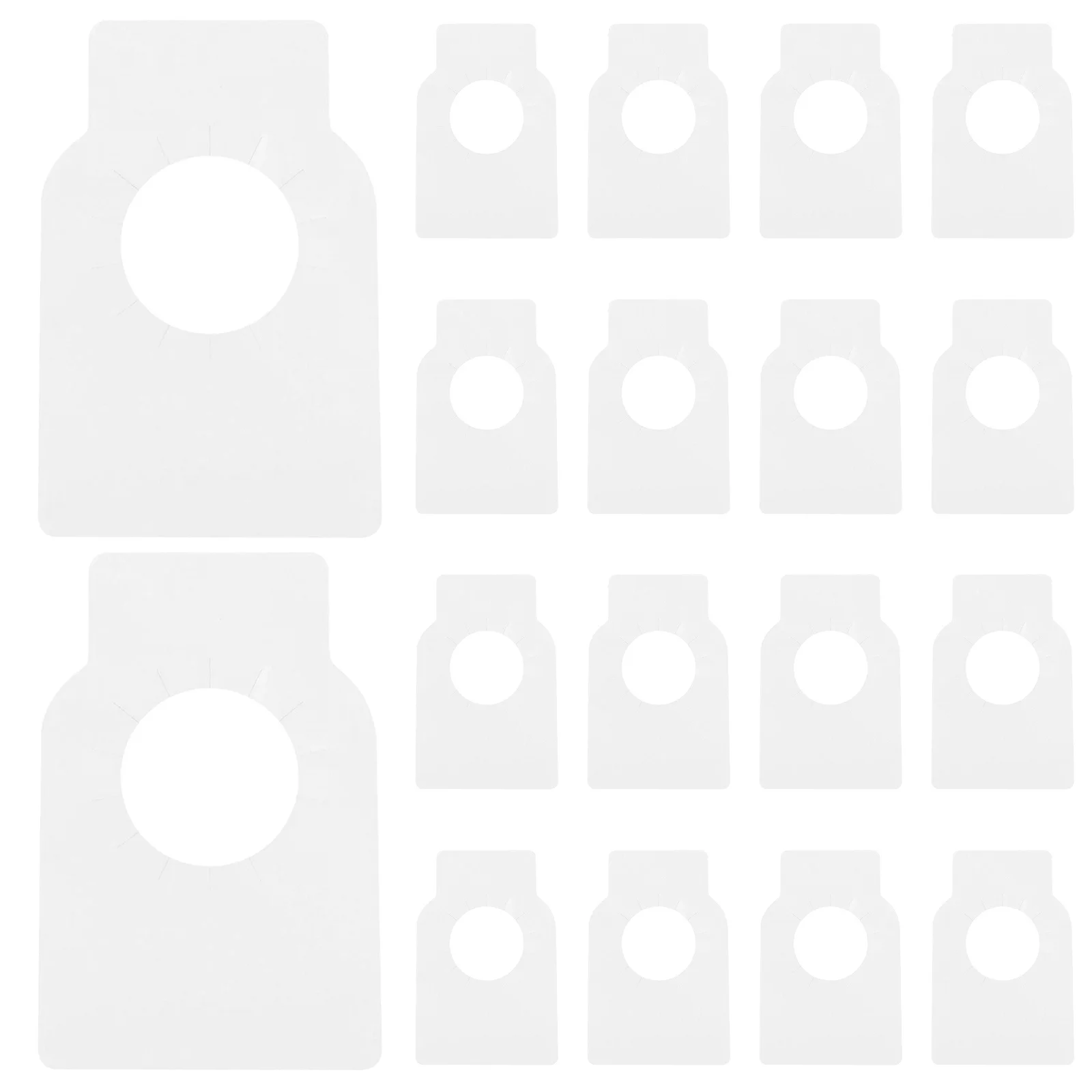 

100Pcs Blank PVC Wine Bottle Tags Double Side Reusable Hanging Labels Creative Waterproof Cellar Display Hanging Tags