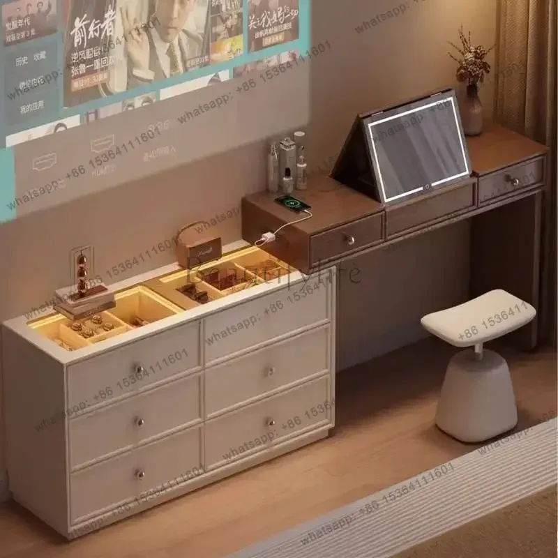 FG Accessories Natural Vanity Desk HighEnd Decoration Lounges Corner Vanity Desk Standing Essentials Coiffeuse De Chambre Furnit