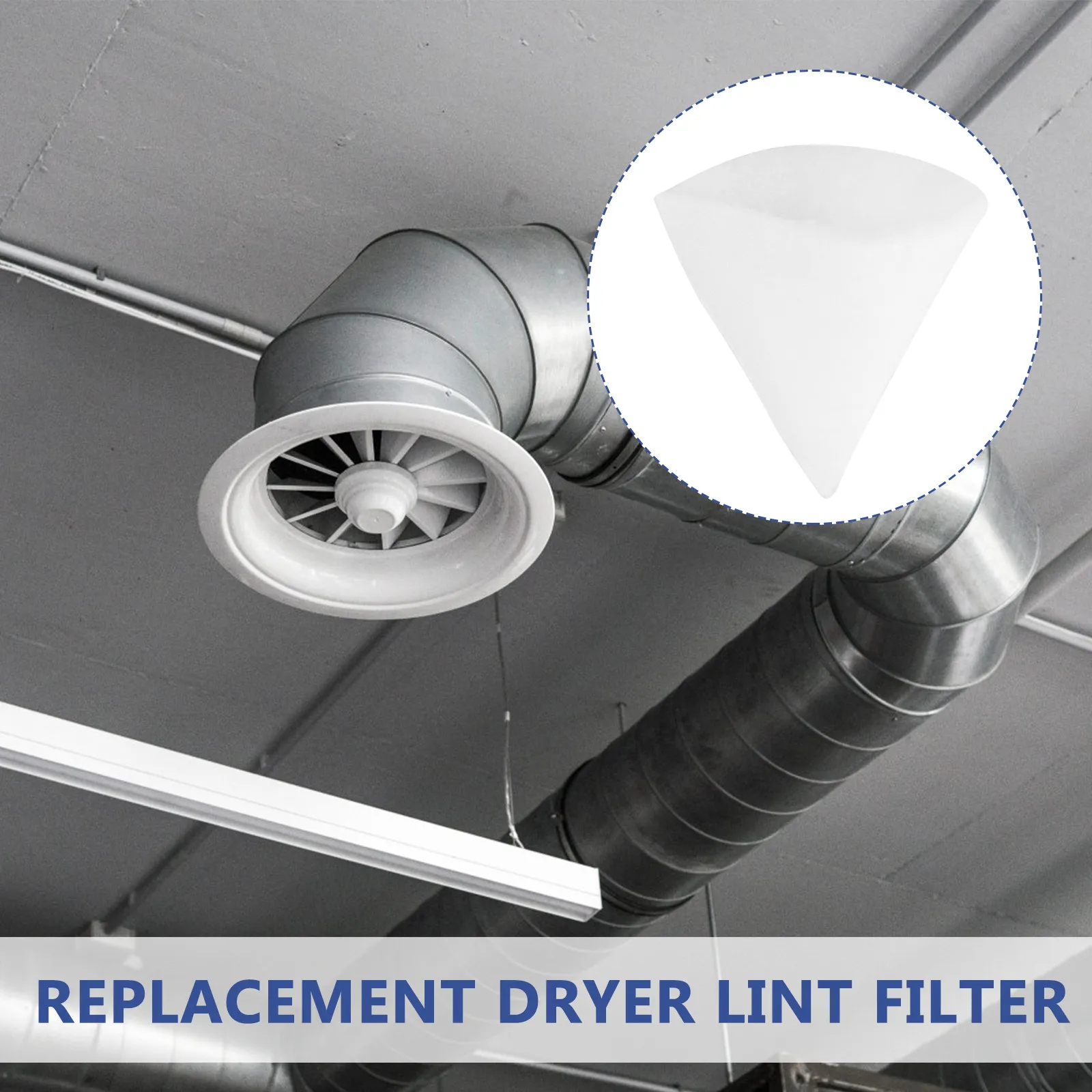 10Pcs Vent Cover Filter Replacement Exhaust Valve Filters Conical Cotton Ventilation Bathroom Dryer Lint Catcher