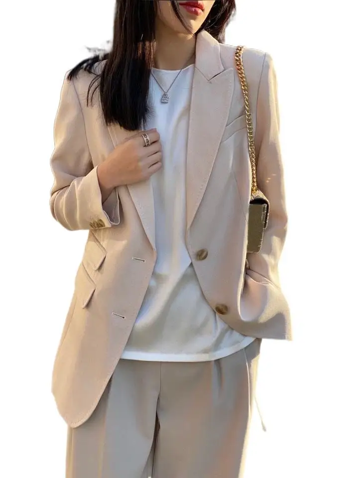 

The new 2022 grain of a suit jacket female temperament to work dress suit blazer's femme elegant chaqueta mujer primavera 2022