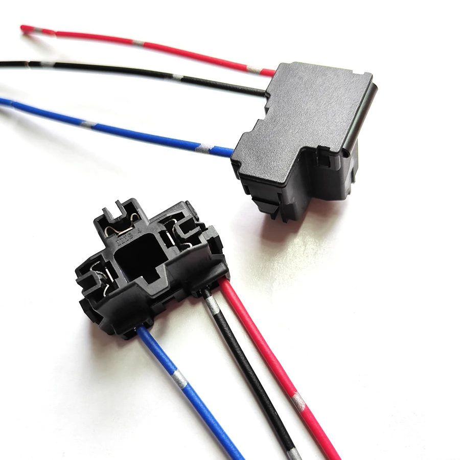 NHAUTP 2Pcs Original H4 Socket Female Plug Adapter Wiring Harness 9003 HB2 LED Headlight Lamp Base Connector