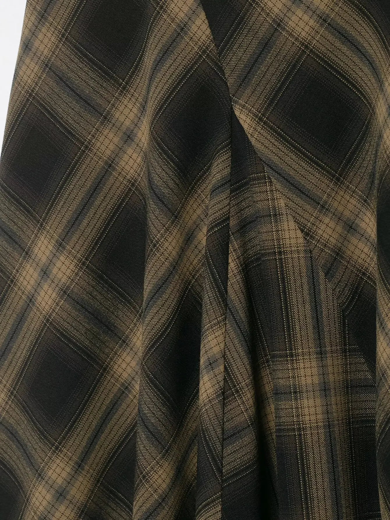 Frühling Neuheit Karierter Rock mit Spitzenbesatz Asymmetrischer Saum Damen Eleganter A-Linien-Rock mit Reißverschluss Midi-Röcke Vintage Party-Röcke 2026 Neu – Detail 10