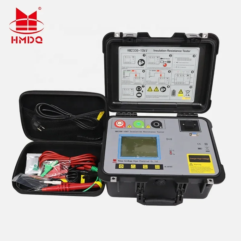 HM2306 Digital Ohm Meter Megohmmeter Insulation Resistance Tester 0.5kv 1kv 2.5kv 5kv 10kv