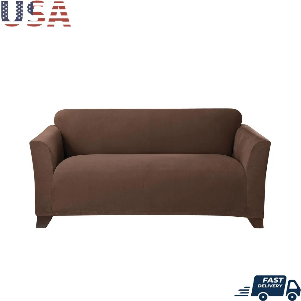 

Эластичный чехол Morgan Loveseat, форма подходит, эластичная ткань, которую можно стирать в машине, однотонная защита для мебели, легко
