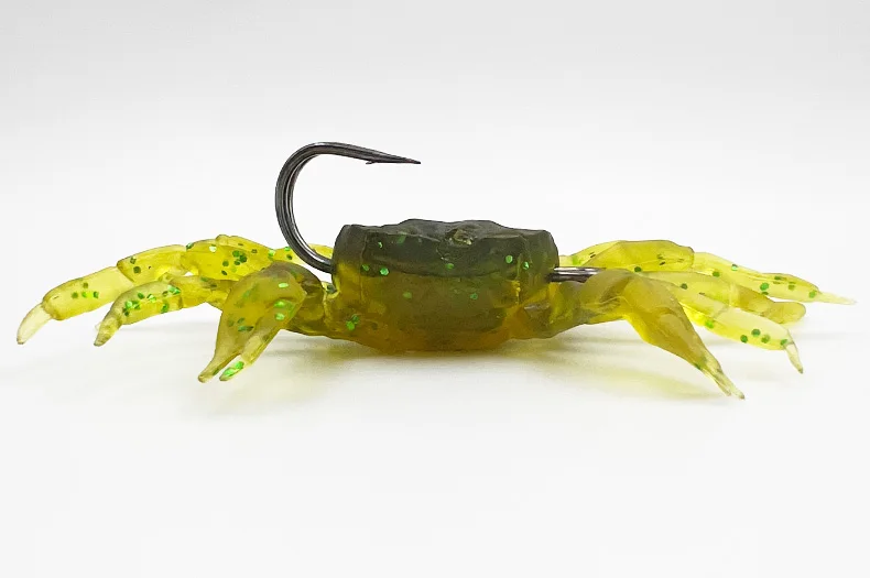 ShareShark 5 Stück/Box 3D-Simulations-Gummi-Krabben Weiche Angelköder mit Doppelhaken Meeresfischerei-Köder Falle Angelzubehör – Detail 10