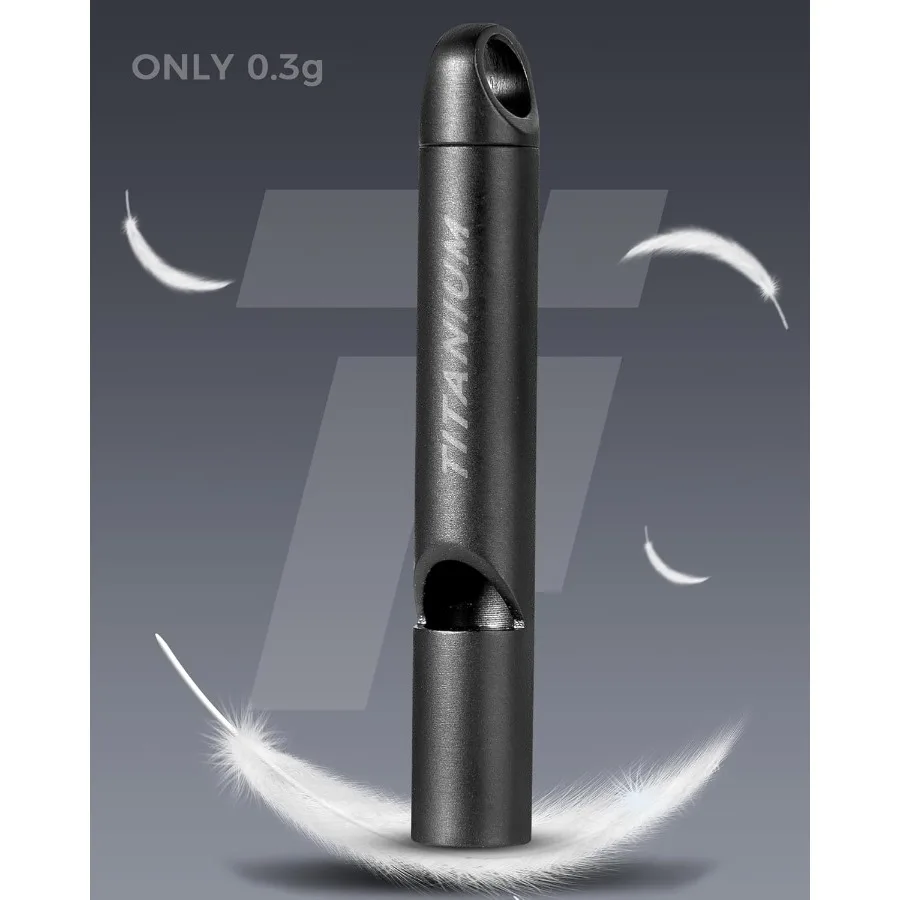 Titanium Small Emergey Whistle120db Safety Survival Whistles with Lanyard Outdoor Whistle for Coaches Sports Dog Training Hikin