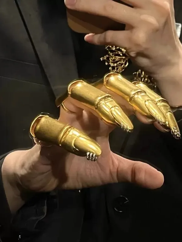 

Винтажные регулируемые механические кольца-шарниры, нейтральные модные аксессуары из сплава, с функцией мониторинга здоровья.