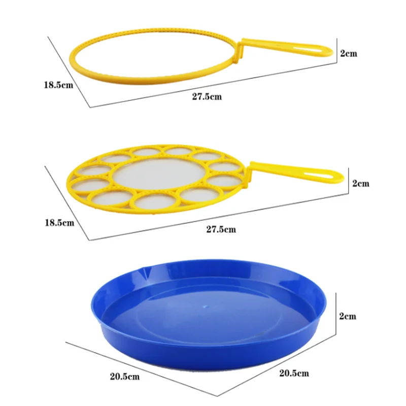 Um conjunto de máquina de bolhas soprando placa de bolha azul marinho sabão para crianças presente engraçado grande prato bolha conjunto soprador fabricante bolha ao ar livre