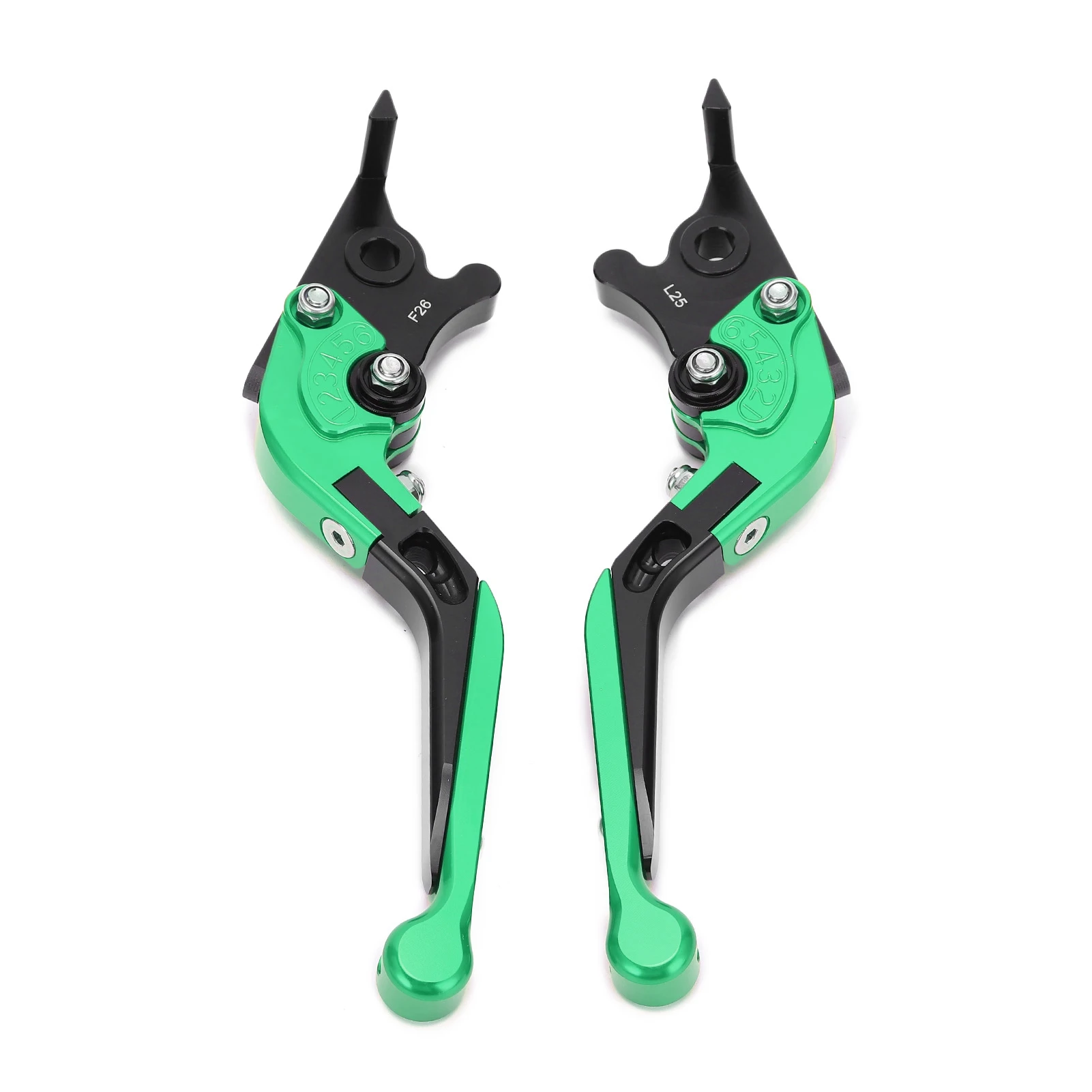 

2 Pcs Motorcycle Left Right Brake Levers Motorcycle Modification Accessories Pit Dirt Motocross Parts Replacement forYAMAHAGreen
