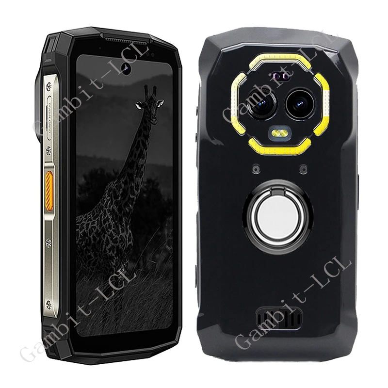 For Ulefone Armor Mini 20T Pro 20 Mini20 20Pro 2024 Back Ring Holder Bracket Phone Case Soft Silicone TPU Original Shockproof