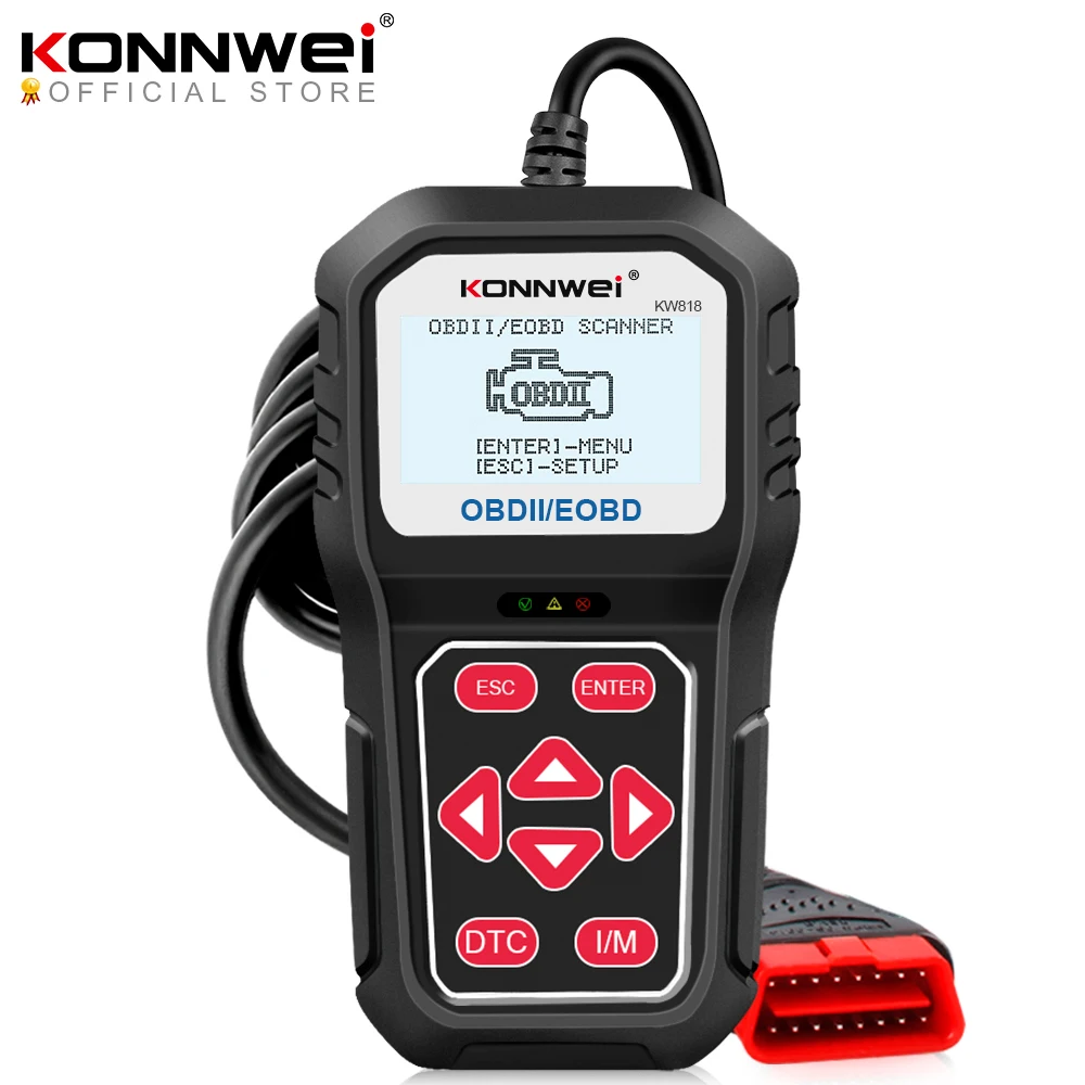 KONNWEI جديد KW818 Obd 2 ماسح ضوئي للسيارة Obd2 السيارات السيارات ماسح ضوئي تشخيصي أداة محرك Fualt رمز القارئ أدوات Odb للسيارات #1