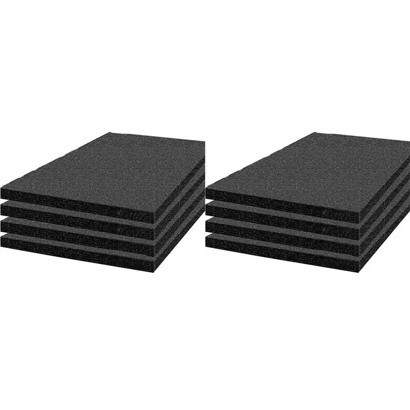AB66-Tool Box Foam 16X12x1 Inch 8Pack, Foam Inserts For Cases, Polyethylene Storage Sheets For Toolbox Hard Case