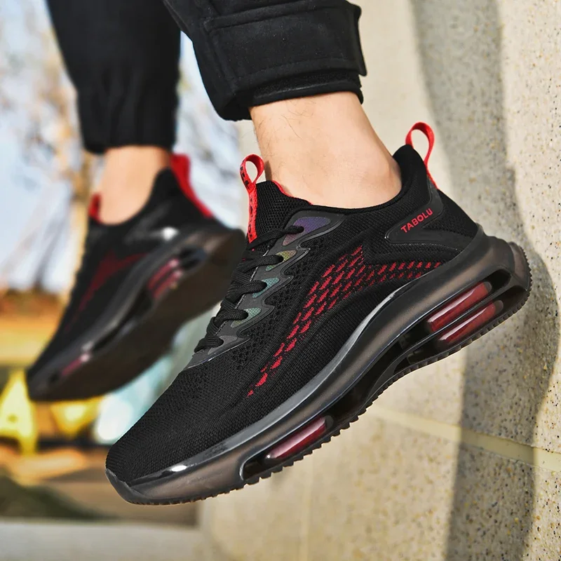 

Sneakers Men New Fashionable Thick Soled Anti Slip Shock-absorbing Running Casual Sneakers Summer Mesh Shoes Zapatillas Hombre