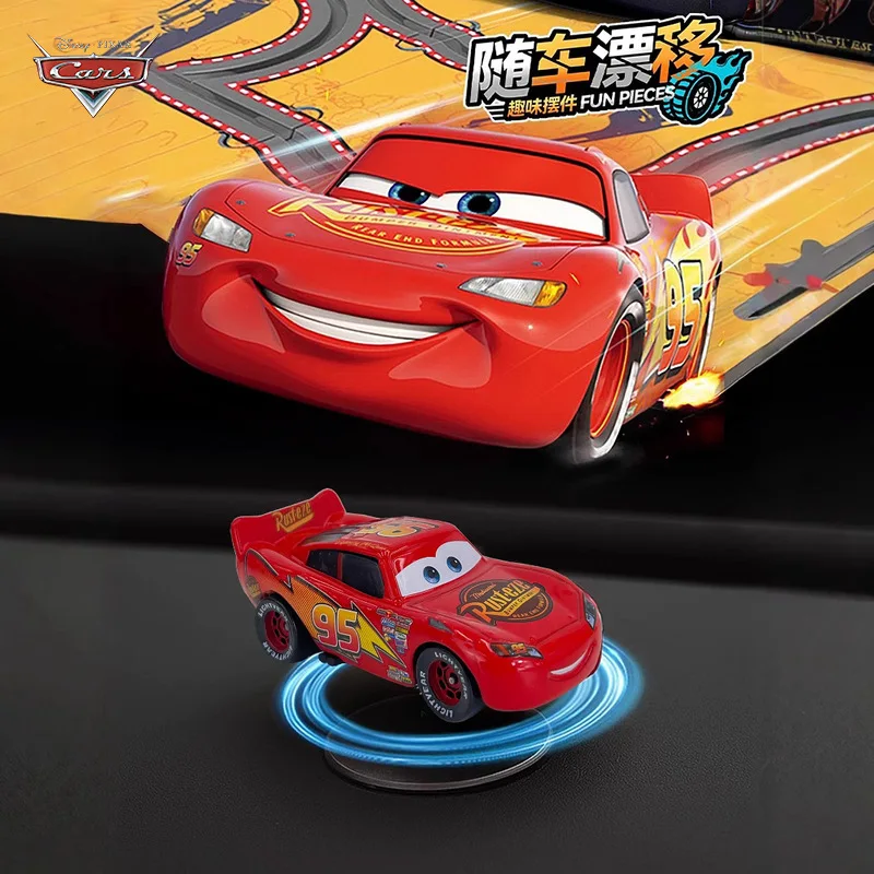 Disney Pixar Cars Lightning McQueen legering automodel - draaiende en drijvende actie met autolijm, leuk autodecor voor verzamelaars