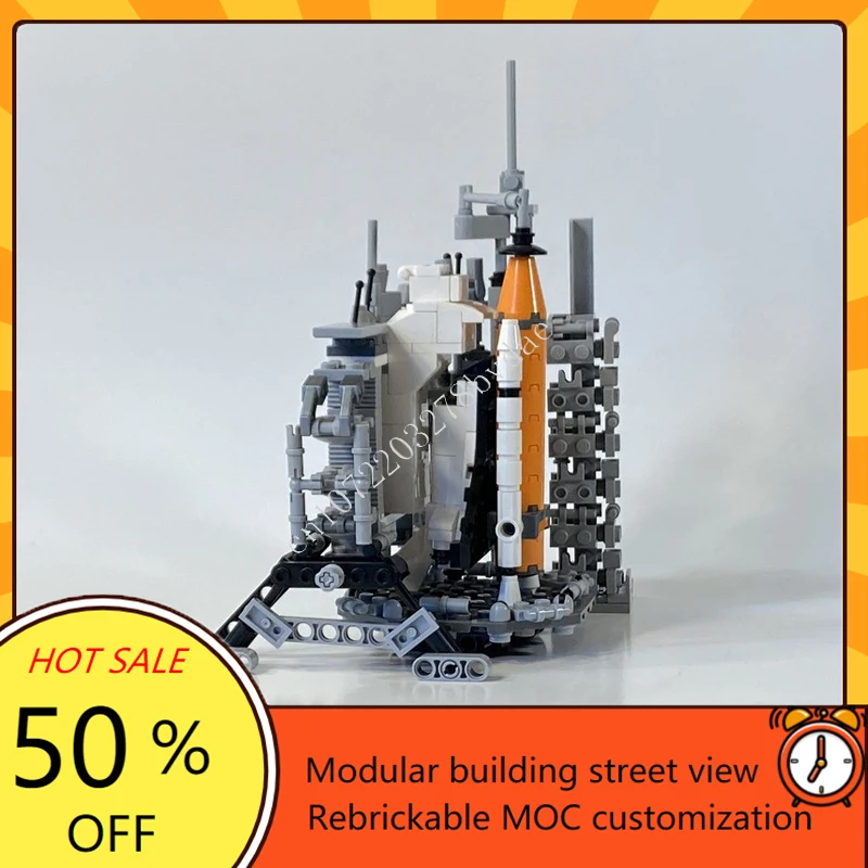 375 pièces complexe de lancement 39b affichage de bureau modulaire MOC créatif vue sur la rue modèle blocs de construction Architecture bricolage modèle jouets cadeau