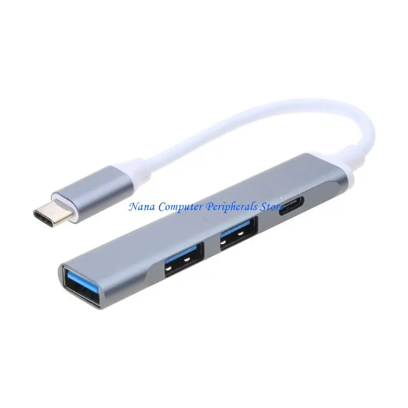 F68C Multi functional USB Hub USB Adapter with 4 Ports for Type C and USB Devices