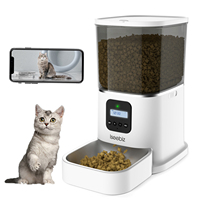 6L Large Capacity Pet Automatic Feeder Smart Voice Recorder APP Control Timer Feeding Cat Dog Food Dispenser With WiFi Pet Bowl