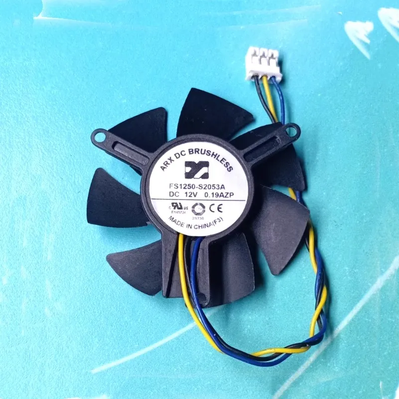 Free shipping original FS1250-S2053A GTX1050 1050Ti 1650OC graphics card fan 12V hole spacing 39MM