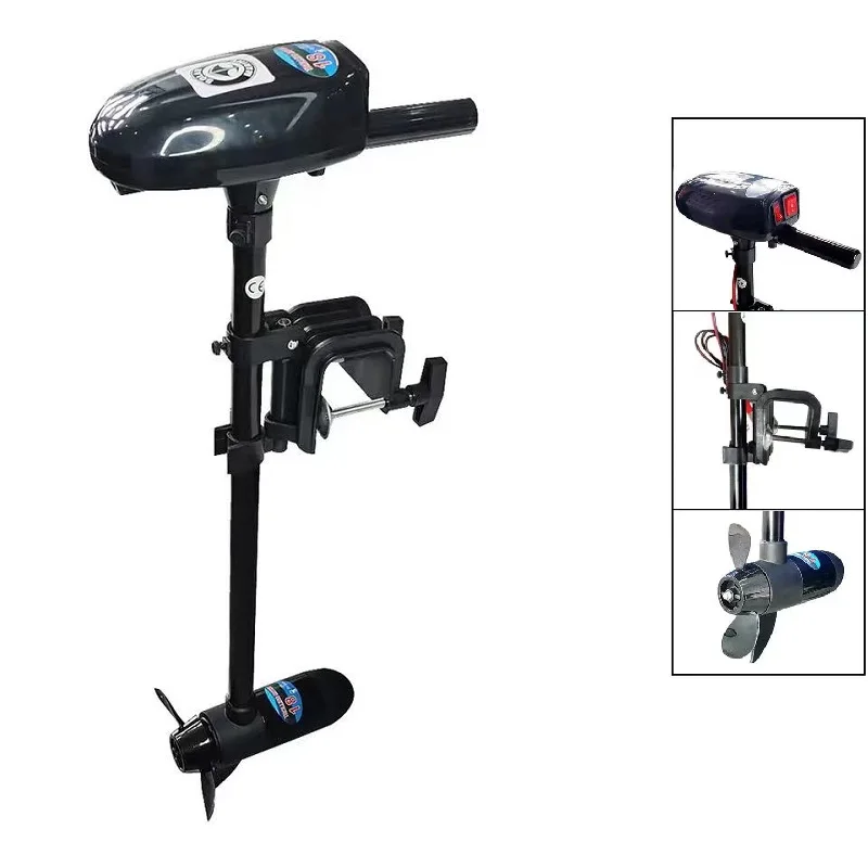 

Solarmarine Lightweight Electric Trolling Motor 18lbs DC 12V Outboard Engine for Inflatable Fishing Boats Rowing Kayaks