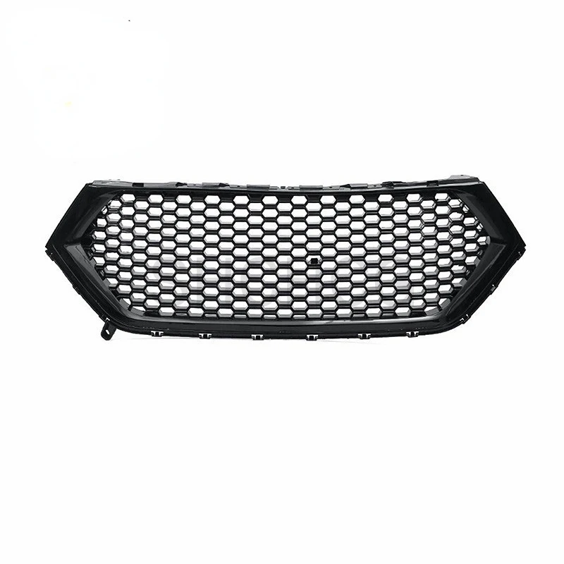 Front Middle Racing Grille for Ford Edge 2015 2016 2017 2018 Gloss Black Honeycomb High Quality ABS Grills Mesh Style