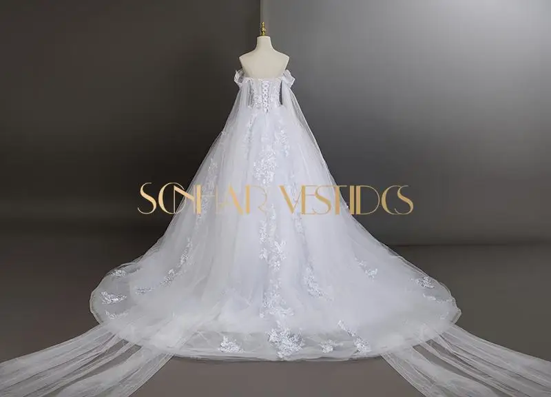 Süße Brautkleider, luxuriöses Spitzen-Hochzeitskleid mit Schleppe, klassisches Brautkleid, maßgeschneidert, 2025, neu, Übergröße