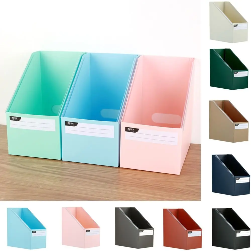 Plastic Foldable Book Storage Box Large Capacity Waterproof Book Sorting Storage Box A4 Desktop Book Storage Box Home