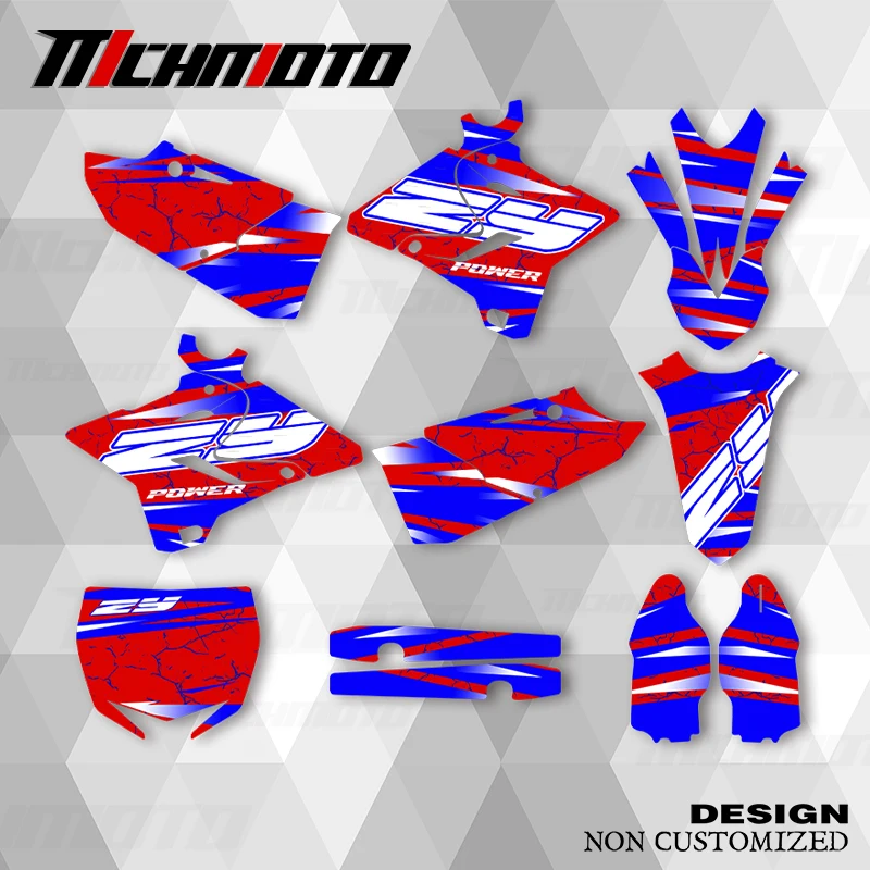 

MCHMFG для YAMAHA YZ125 250 2015 2016 2017 2018 2019 2020 2021 графические наклейки наклейки мотоцикл фон на заказ
