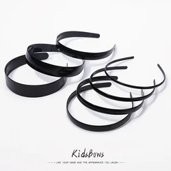 1 Piece Solid Black Color Simple Women Headbands Fashion Head Band for Girls Casual  Hair Accessories Plastic Headbans Wholesale