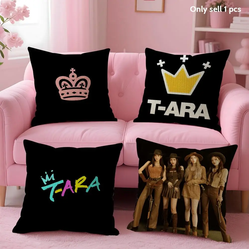 Kpop Band T-T-ara Cushion Cover Decorative Linen Throw Pillow Case Soft For Bed Sofa Car Home Decor